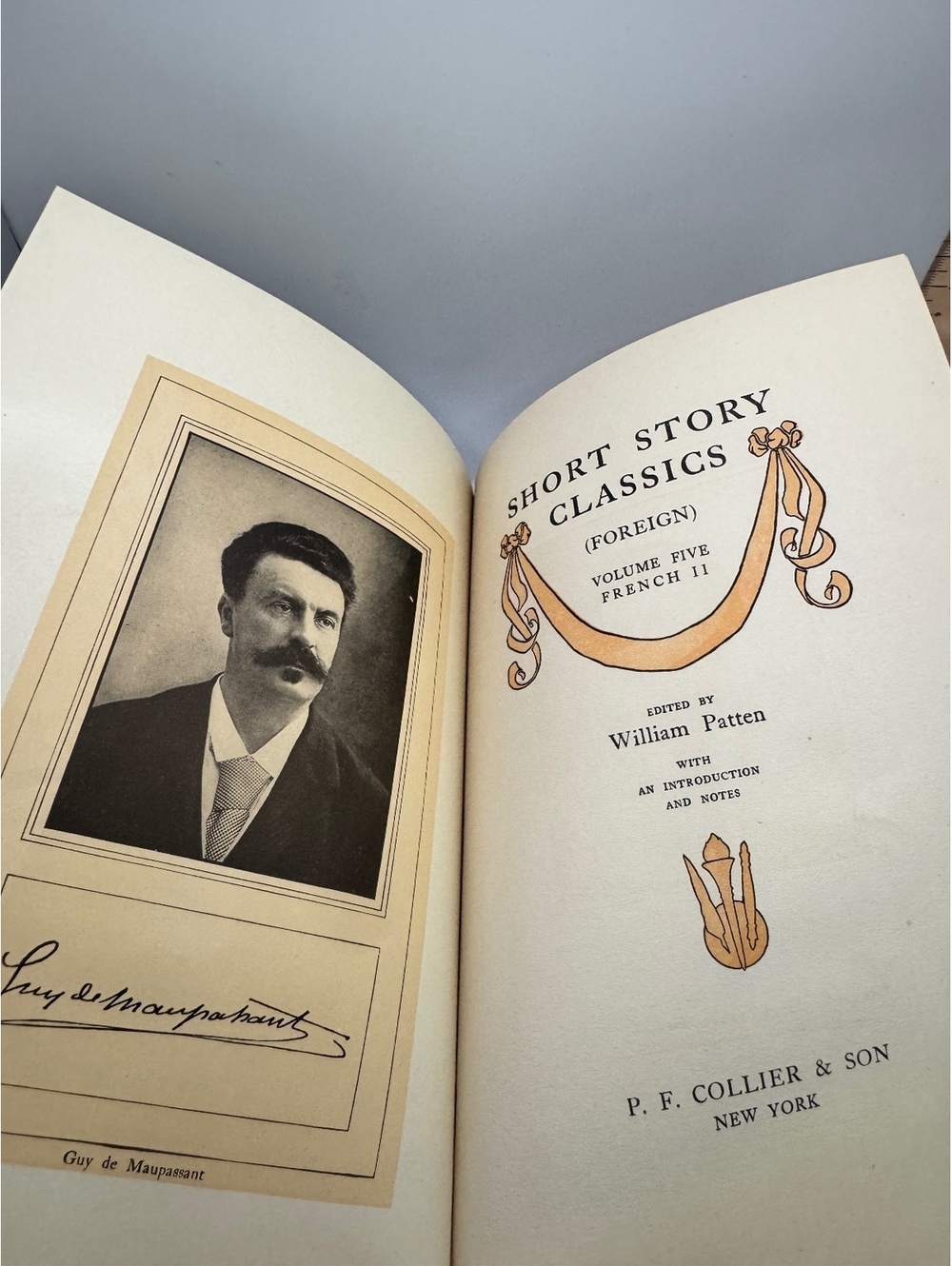 Short Story Classics Foreign Volume Five French II Index Vintage 1907 Hardcover